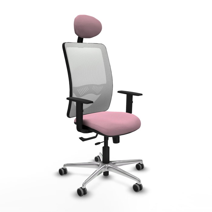 PIQUERAS Y CRESPO Silla de oficina Zulema Rosa y Blanca PIQUERAS Y CRESPO Silla de oficina Zulema Rosa y Blanca