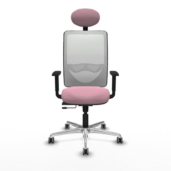 PIQUERAS Y CRESPO Silla de oficina Zulema Rosa y Blanca PIQUERAS Y CRESPO Silla de oficina Zulema Rosa y Blanca