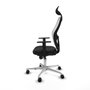 PIQUERAS Y CRESPO Silla de oficina Jorquera con mecanismo Sincro, negro y blanco