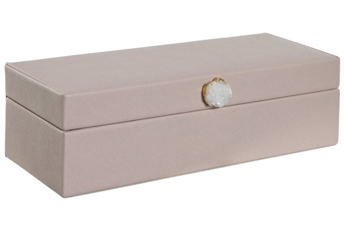 DKD Home Decor Joyero PU Rosa Palo