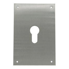 Micel Placa bocallave modelo Plp13 tipo pera de acero inoxidable, 80 x 120 mm