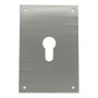 Micel Placa bocallave modelo Plp13 tipo pera de acero inoxidable, 80 x 120 mm