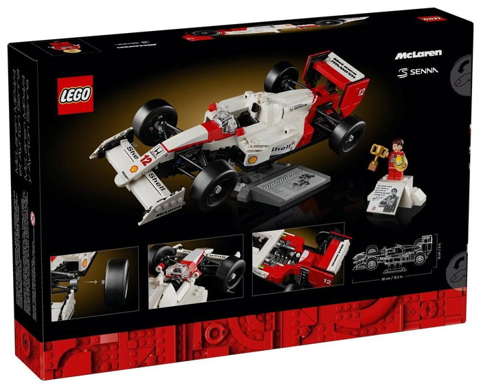 LEGO Icons McLaren MP4/4 y Ayrton Senna, Set de Maquetas de Coches LEGO Icons McLaren MP4/4 y Ayrton Senna, Set de Maquetas de Coches