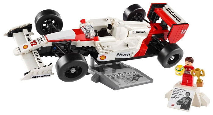 LEGO Icons McLaren MP4/4 y Ayrton Senna, Set de Maquetas de Coches LEGO Icons McLaren MP4/4 y Ayrton Senna, Set de Maquetas de Coches