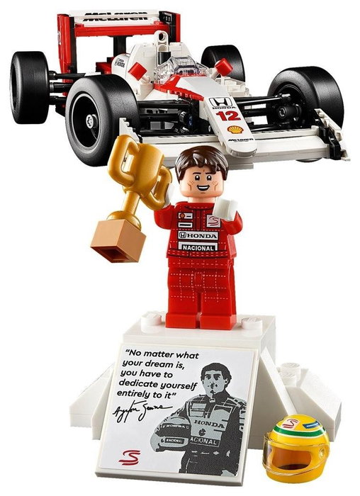 LEGO Icons McLaren MP4/4 y Ayrton Senna, Set de Maquetas de Coches LEGO Icons McLaren MP4/4 y Ayrton Senna, Set de Maquetas de Coches