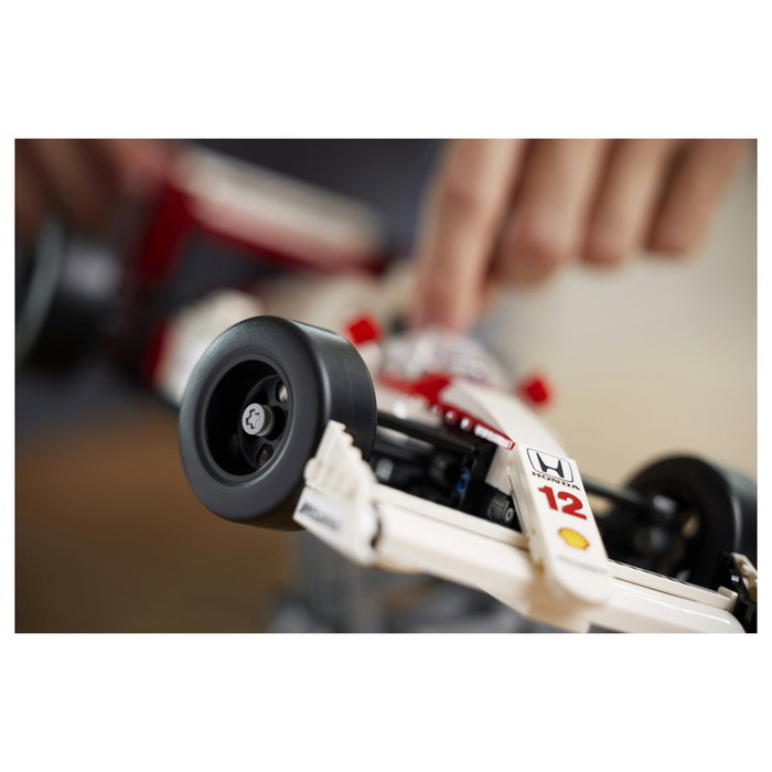 LEGO Icons McLaren MP4/4 & Ayrton Senna 10330, Set de Maqueta de Coche para Adultos