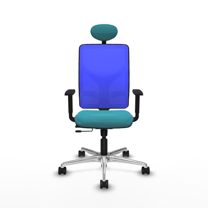 PIQUERAS Y CRESPO Silla de oficina Motilla con mecanismo Sincro/Traslack en Turquesa y Azul PIQUERAS Y CRESPO Silla de oficina Motilla con mecanismo Sincro/Traslack en Turquesa y Azul