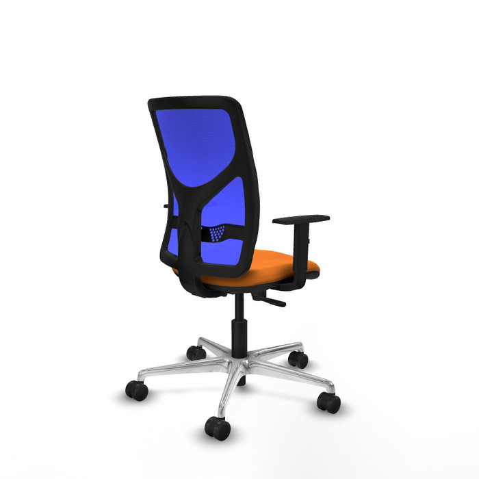 PIQUERAS Y CRESPO Silla de oficina Motilla con mecanismo Sincro, Naranja y Azul PIQUERAS Y CRESPO Silla de oficina Motilla con mecanismo Sincro, Naranja y Azul