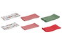 DKD Home Decor Paño Navidad Moderna Rojo Verde 0.2 x 40 x 60 cm Set de 3