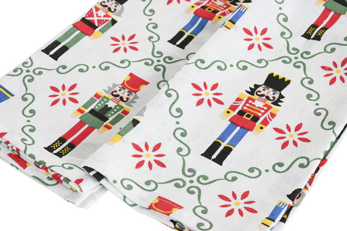 DKD Home Decor Paño Navidad Moderna Rojo Verde 0.2 x 40 x 60 cm Set de 3