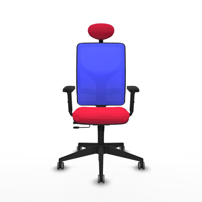 PIQUERAS Y CRESPO Silla de oficina Motilla con mecanismo Sincro/Traslack, Rojo y Azul PIQUERAS Y CRESPO Silla de oficina Motilla con mecanismo Sincro/Traslack, Rojo y Azul