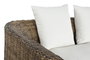 DKD Home Decor Fibre outdoor 23 Sofá Natural Marrón Ratán 88 x 69 x 174 cm con Cojines Algodón Hecho a Mano