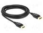 DeLOCK Cable DisplayPort 1.2 Macho a Macho 3 m Negro Gold