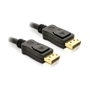 DeLOCK Cable DisplayPort 1.2 Macho a Macho 3 m Negro Gold