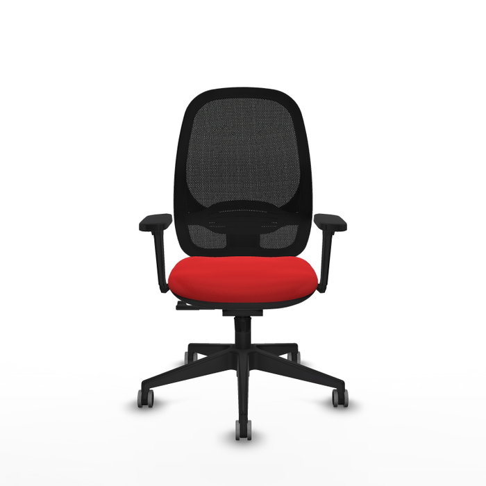 PIQUERAS Y CRESPO Silla de oficina Cilanco con mecanismo Sincro, Rojo y Negro PIQUERAS Y CRESPO Silla de oficina Cilanco con mecanismo Sincro, Rojo y Negro