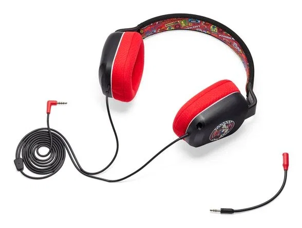 PowerA Auriculares Estéreo con Cable Mario Kart para Nintendo Switch, Negro y Rojo PowerA Auriculares Estéreo con Cable Mario Kart para Nintendo Switch, Negro y Rojo