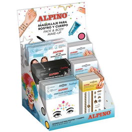 Maquillaje Alpino Gama Summer Surtido Expositor De 68 6X Dl000630 Set Cristales Faciales Princess 6X Dl000631 Set Cristales Faciales Festival 6X Dl000632 Set Cristales Faciales Catrina 18X Dl000650 Lamina Metallic Tattoo 30X Dl000640 Lamina Nails Stickers