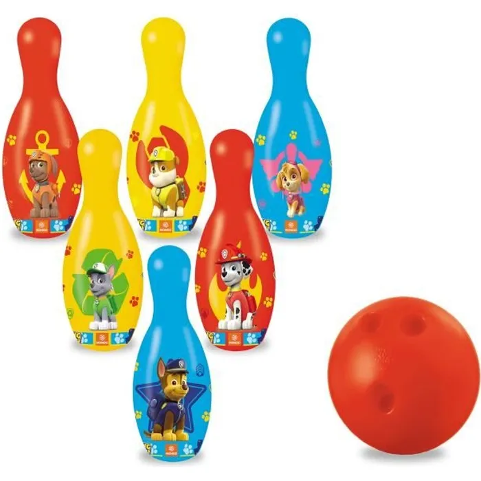 Mondo PAT PATROUILLE Juego de Bolos Niños 6 Bolos Plástico Mondo PAT PATROUILLE Juego de Bolos Niños 6 Bolos Plástico