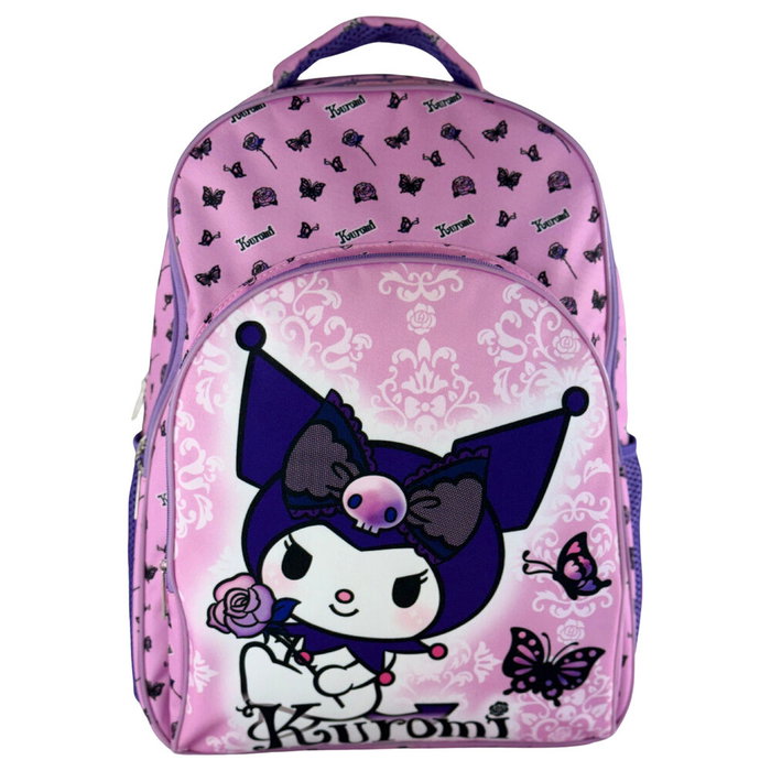 Mochila Kuromi Hello Kitty Purple 42cm Mochila Kuromi Hello Kitty Purple 42cm