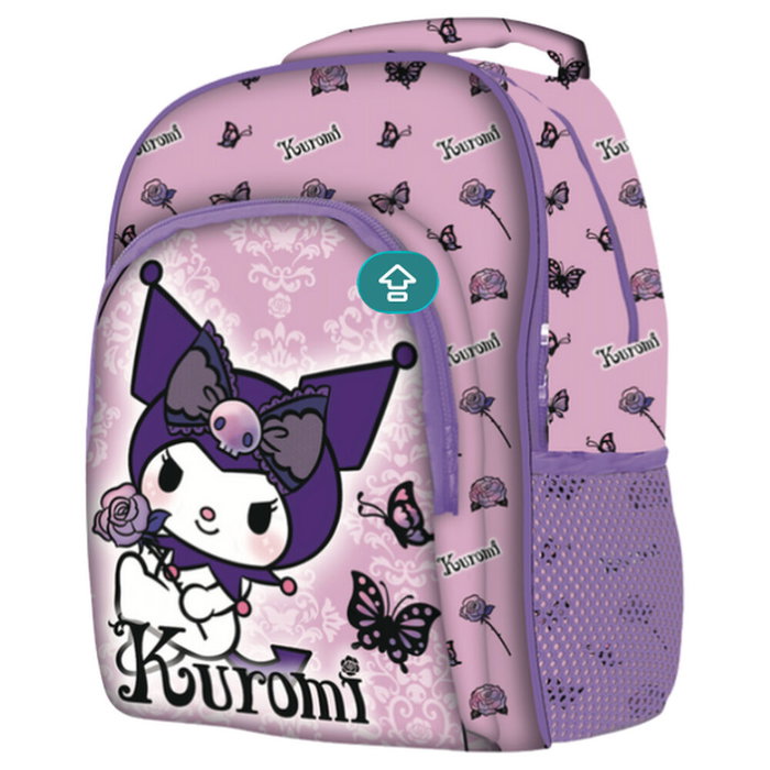 Mochila Kuromi Hello Kitty Purple 42cm Mochila Kuromi Hello Kitty Purple 42cm