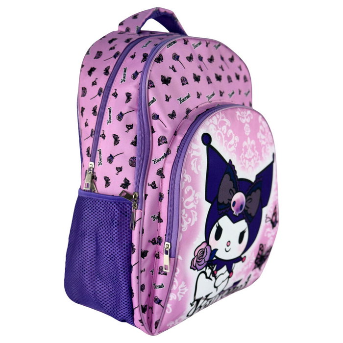 Mochila Kuromi Hello Kitty Purple 42cm Mochila Kuromi Hello Kitty Purple 42cm
