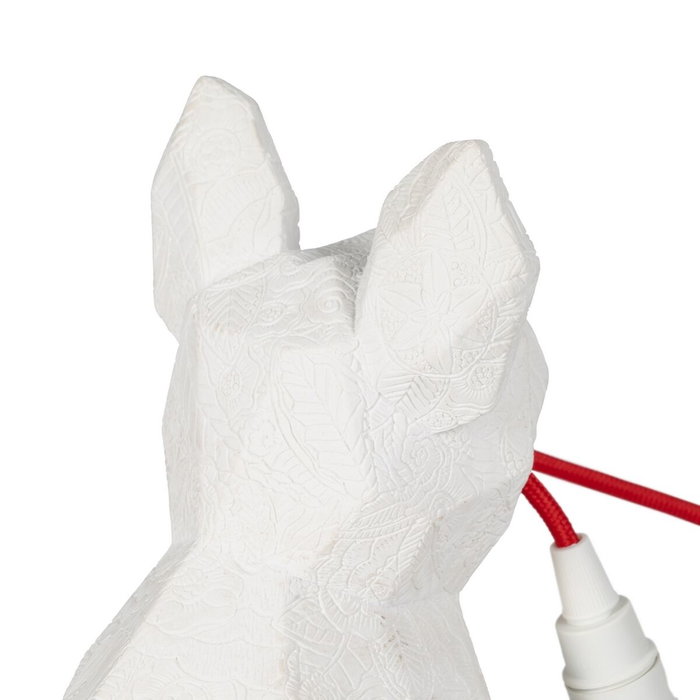 Ixia Lámpara de Mesa Perro Blanco