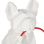 Lámpara Mesa Perro Blanco Poliresina 18,50 X 13 X 26 cm