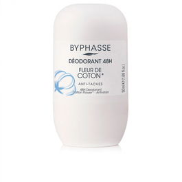 Byphasse Desodorante 24H Flor de Algodón Roll-on Mujer 50 ml Protección Eficaz