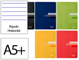 Liderpapel Scriptus A5 Plus Libreta Horizontal con Margen 48 Hojas
