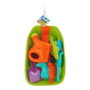 Color Baby Vagoneta de playa de 40 cm con pala, rastrillo, regadera y 5 moldes