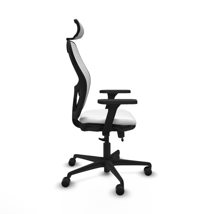 PIQUERAS Y CRESPO Silla de oficina Jorquera con mecanismo Sincro/Traslack Blanca PIQUERAS Y CRESPO Silla de oficina Jorquera con mecanismo Sincro/Traslack Blanca