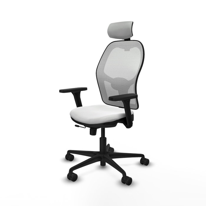 PIQUERAS Y CRESPO Silla de oficina Jorquera con mecanismo Sincro/Traslack Blanca PIQUERAS Y CRESPO Silla de oficina Jorquera con mecanismo Sincro/Traslack Blanca