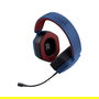 Trust GXT492SM Carus Auriculares Gaming Diadema Alámbrico con Micrófono Extraíble - Circumaural, 20-20000 Hz, Azul y Rojo, PC, Mac, Android, iOS