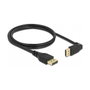 DeLOCK Cable DisplayPort 8K 60 Hz 1 m con conector en ángulo de 90°
