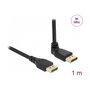 DeLOCK Cable DisplayPort 8K 60 Hz 1 m con conector en ángulo de 90°