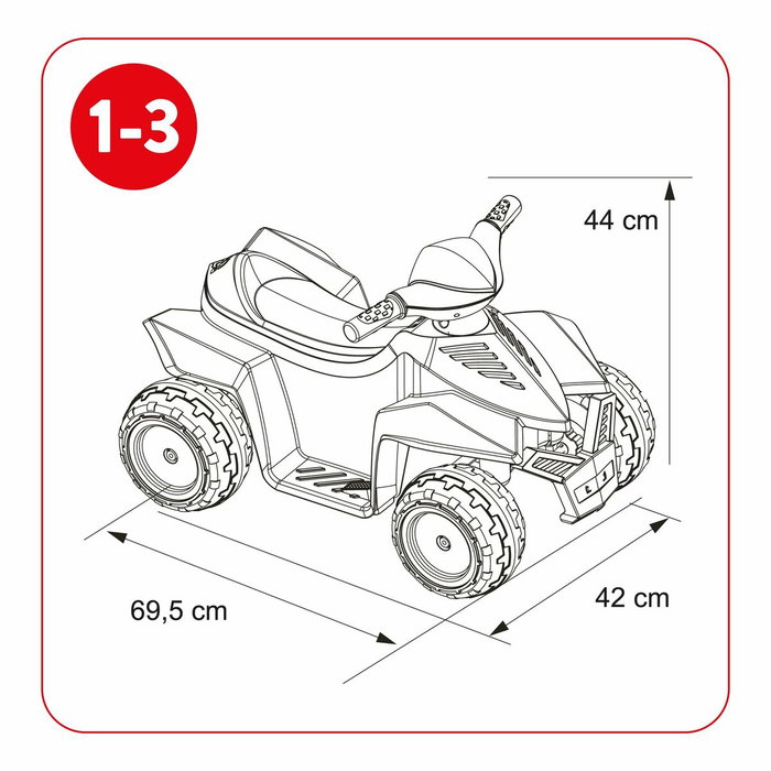 Quad Eléctrico Feber Racy Azul