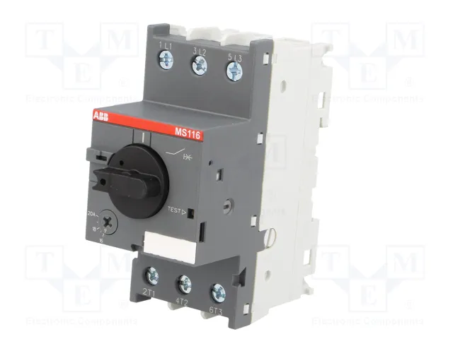 ABB MS116-20 Interruptor motorizado 9kW 208÷690VAC