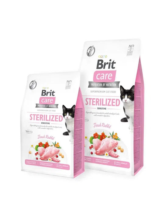 Brit Care Cat Sterilized Sensitive Alimento para Gatos Esterilizados y Sensibles 2 kg Brit Care Cat Sterilized Sensitive Alimento para Gatos Esterilizados y Sensibles 2 kg
