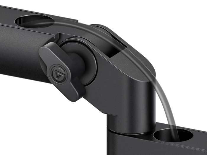 Elgato Wave Mic Arm LP Brazo Articulado para Microfono Estudio y Streaming 10AAW9901 - Perfil Bajo, Ranuras Ocultas para Cables, Carga hasta 2 kg, Abrazadera para Escritorio