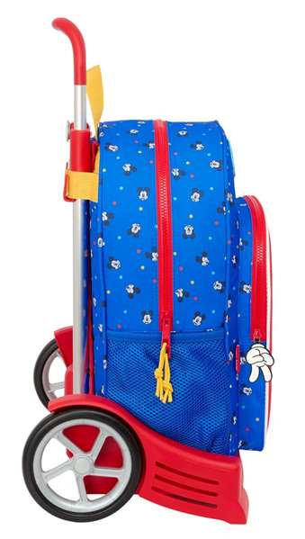 Mochila Escolar con Ruedas Mickey Mouse Clubhouse Good day Azul 33 x 42 x 14 cm
