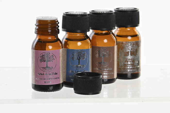 DKD Home Decor Aceite Esencias Indio Arbol de la vida Multicolor 3.5 x 8.5 x 3.5 cm (24 Unidades)