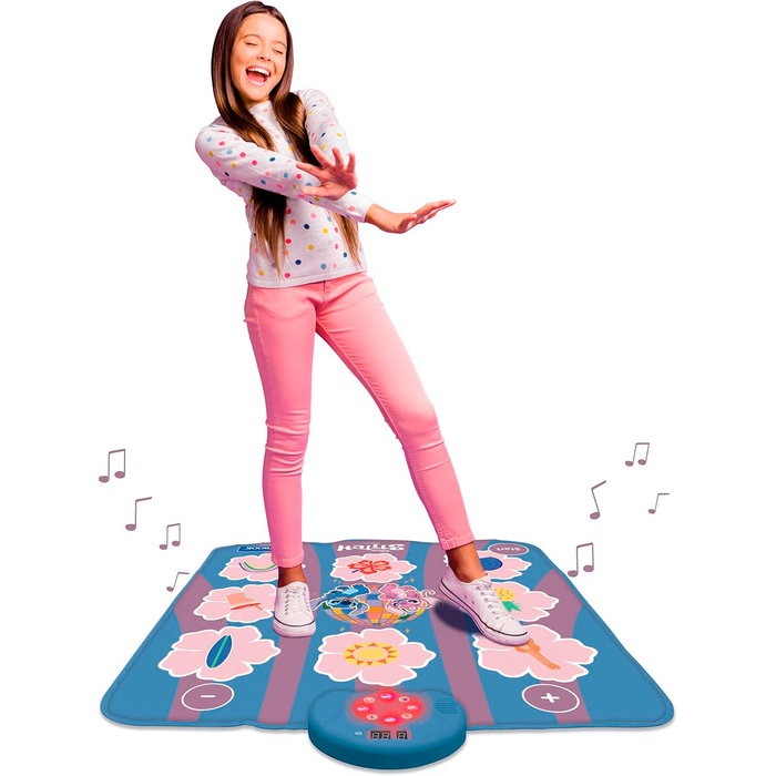LEXIBOOK Alfombra de Baile Electrónica Disney Stitch DM10D LEXIBOOK Alfombra de Baile Electrónica Disney Stitch DM10D