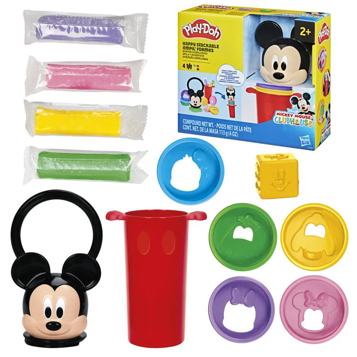 Hasbro Play-Doh Apila y diviértete Disney Junior con estuche Mickey Mouse