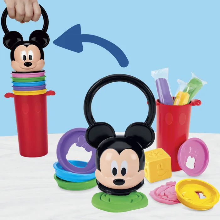 Hasbro Play-Doh Apila y diviértete Disney Junior con estuche Mickey Mouse