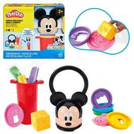 Hasbro Play-Doh Set de Juego Apila y Diviértete Disney Junior G2322 con 4 Barras de Plastilina, Mickey Mouse, para Niños +2 Años