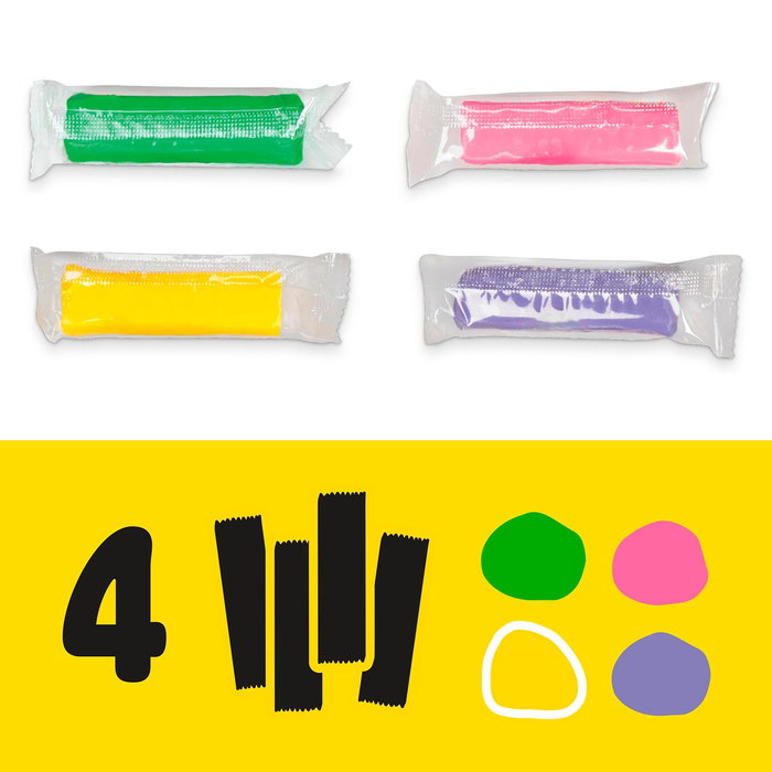 Hasbro Play-Doh Set de Juego Apila y Diviértete Disney Junior G2322 con 4 Barras de Plastilina, Mickey Mouse, para Niños +2 Años