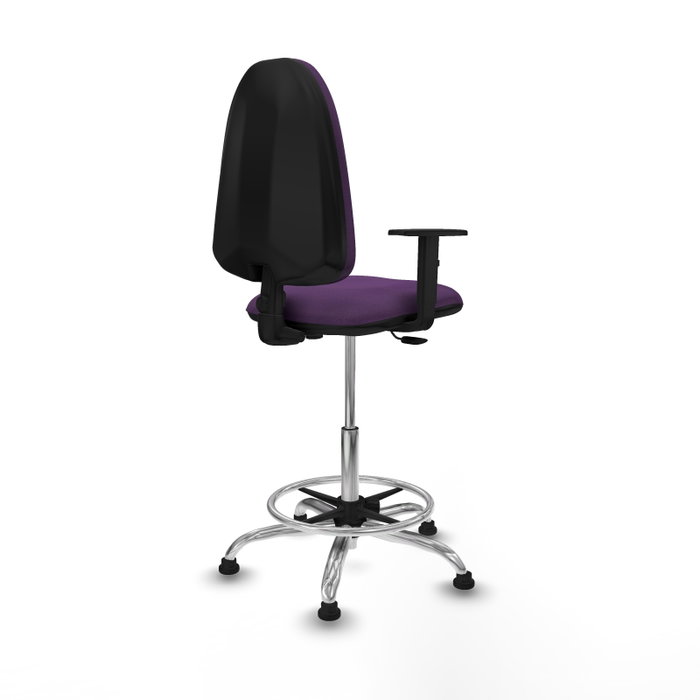 PIQUERAS Y CRESPO Taburete Aýna Morado con Brazos 1D PIQUERAS Y CRESPO Taburete Aýna Morado con Brazos 1D