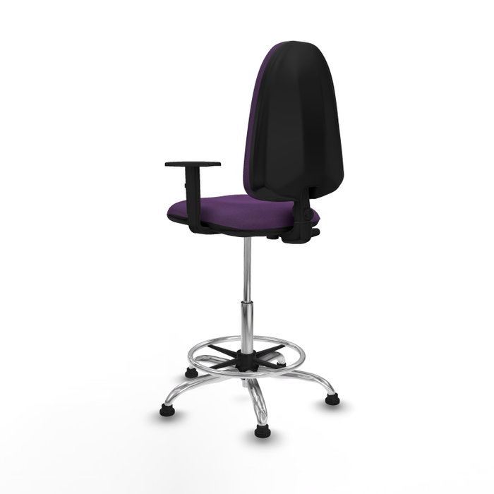 PIQUERAS Y CRESPO Taburete Aýna Morado con Brazos 1D PIQUERAS Y CRESPO Taburete Aýna Morado con Brazos 1D