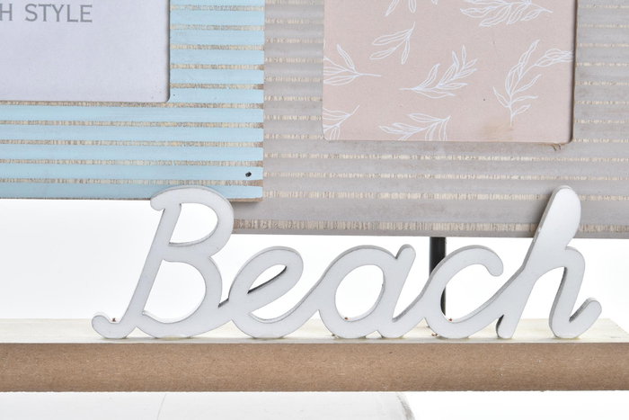 DKD Home Decor Marco Multifoto Madera y Cristal Beach DKD Home Decor Marco Multifoto Madera y Cristal Beach