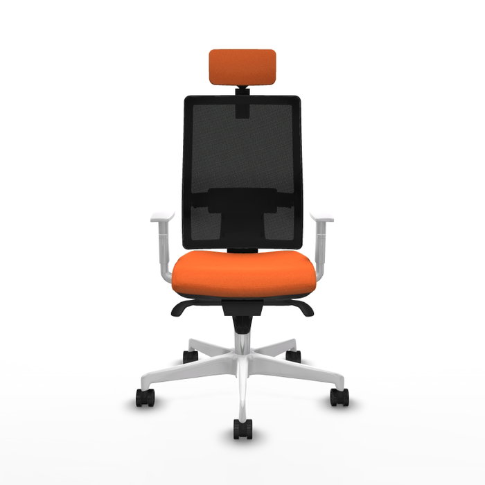 PIQUERAS Y CRESPO Silla de oficina Horna Naranja y Negro